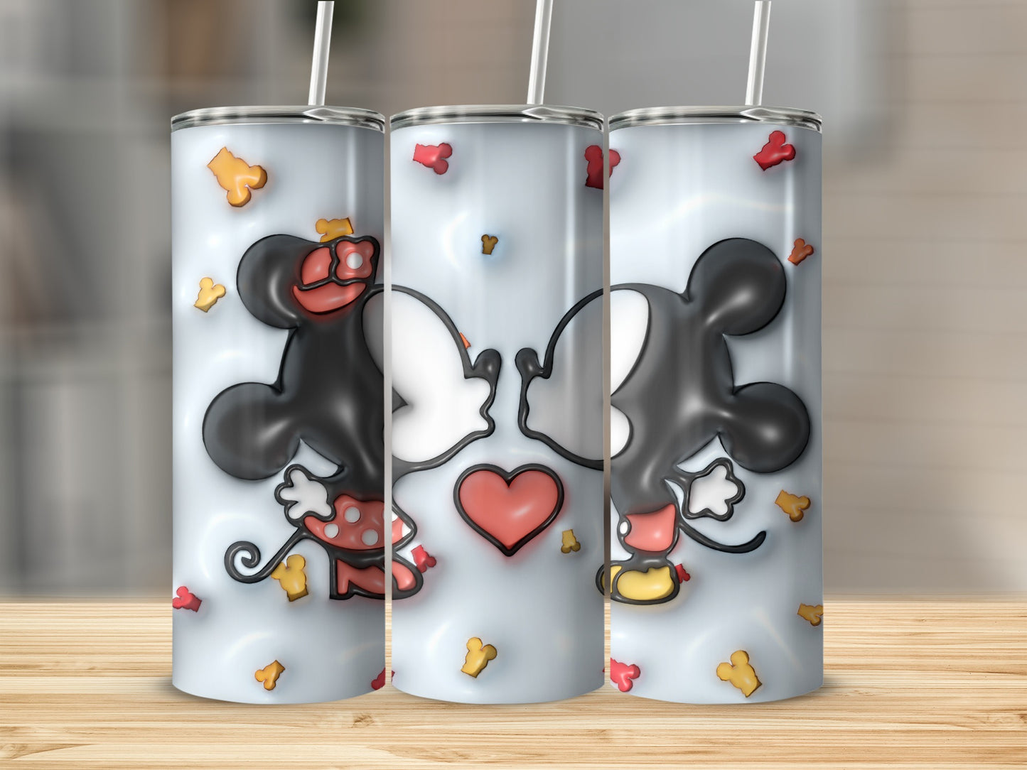 Cute Cartoon Characters Kissing Tumbler for Fans