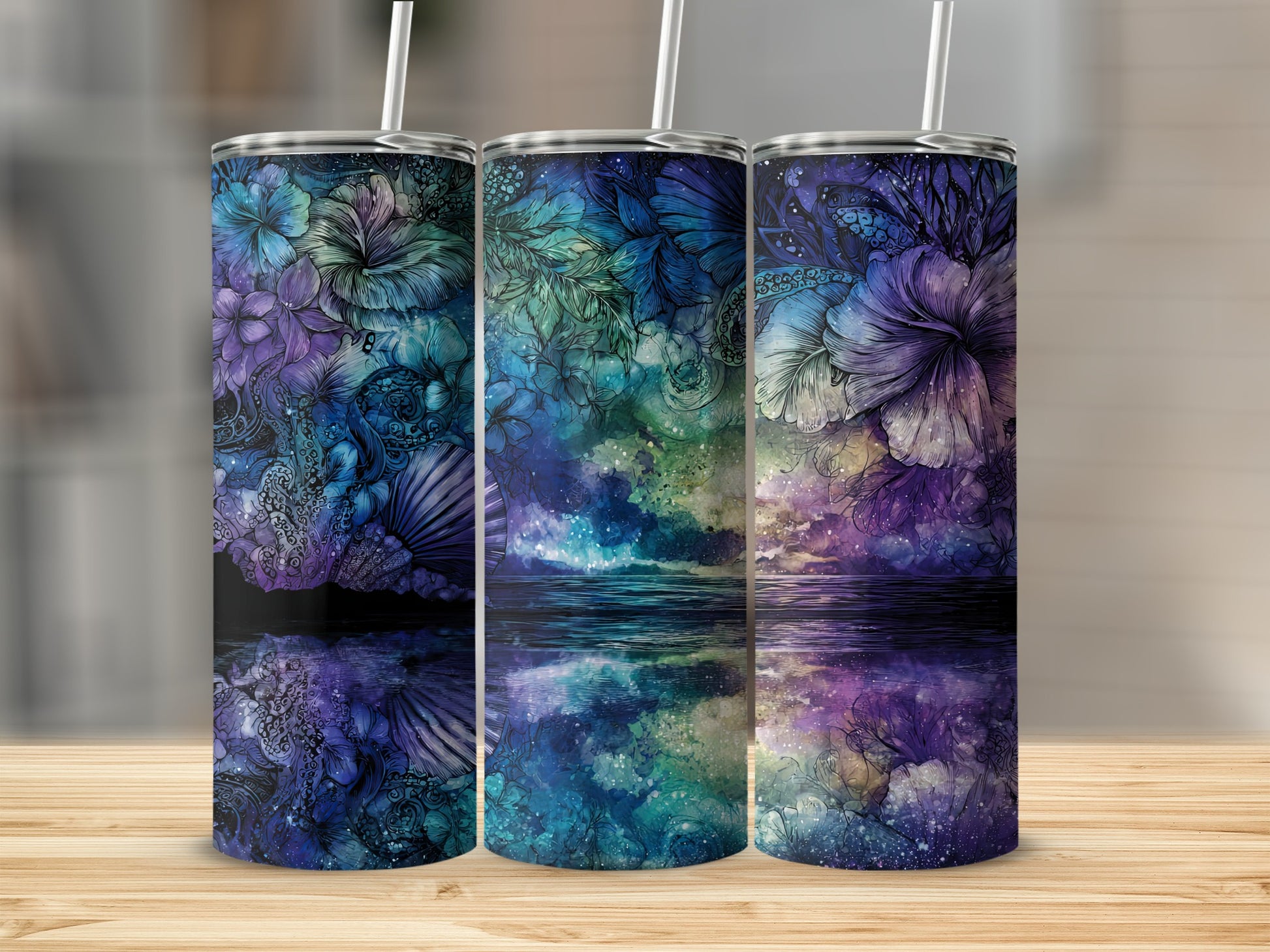 Vibrant Artistic Collection of Personalized Drinkware