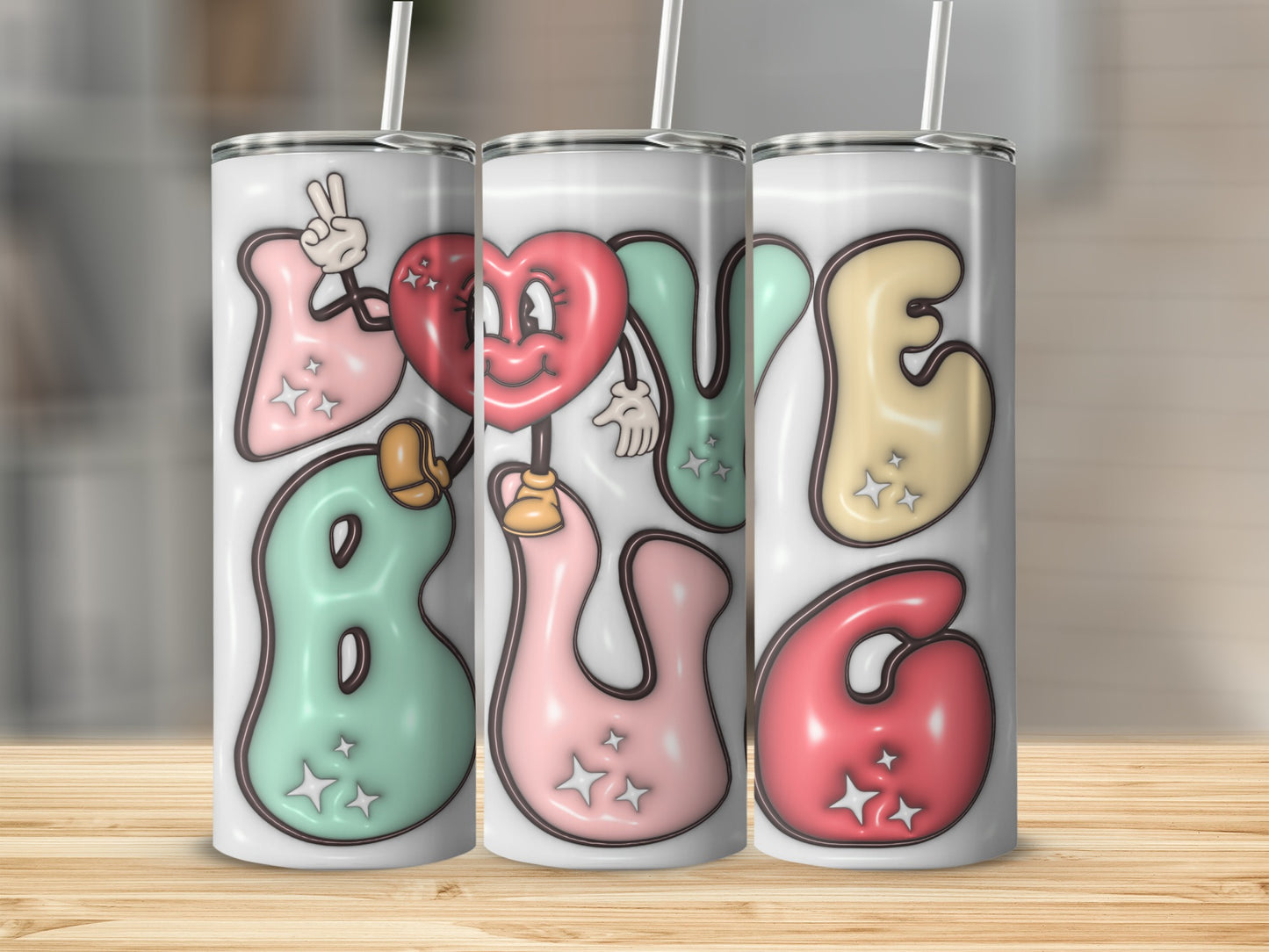 Love Bug Cute and Fun Design Drink Tumbler