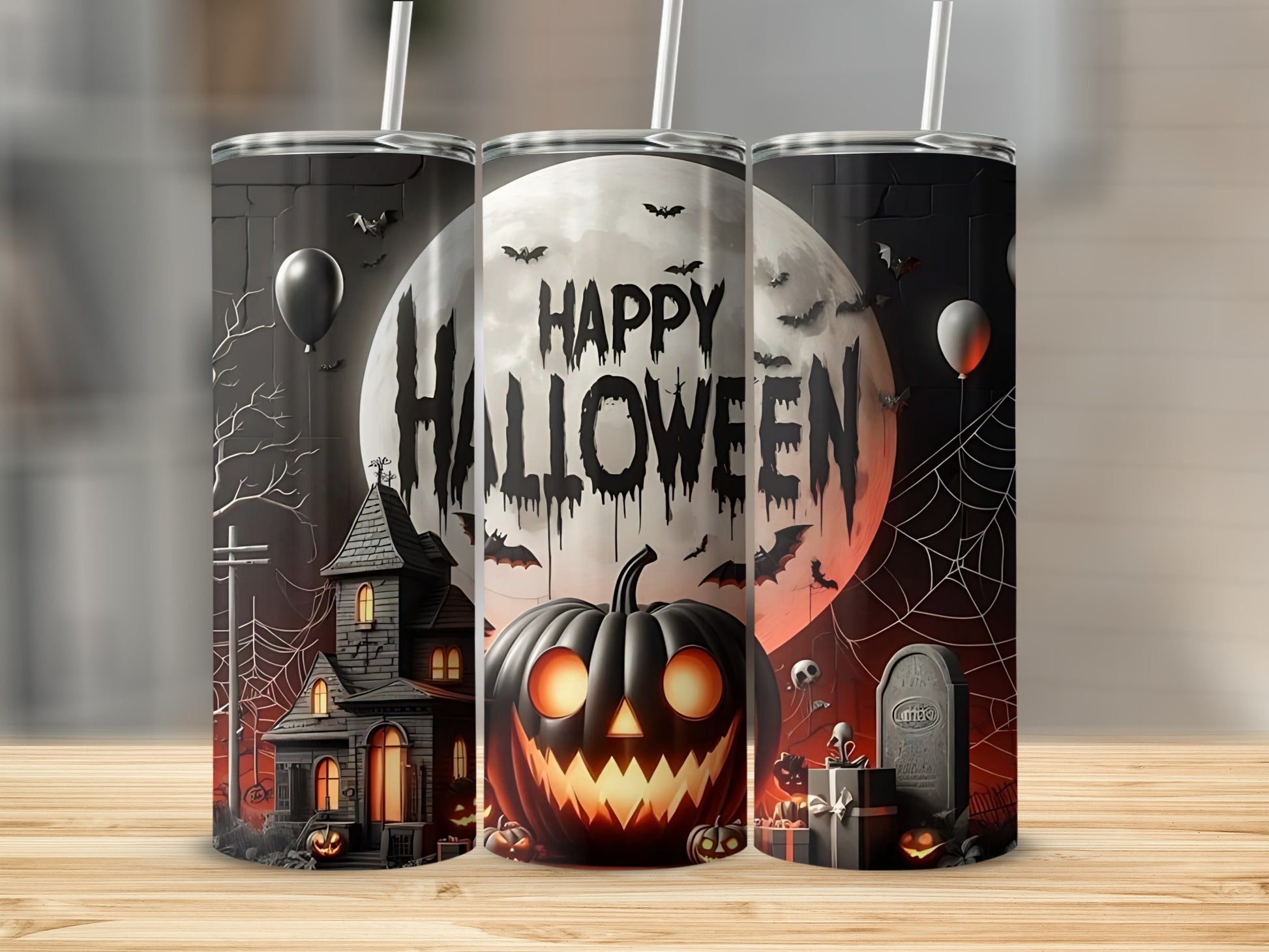 Spooky Halloween Themed Drinkware for Parties and Events
