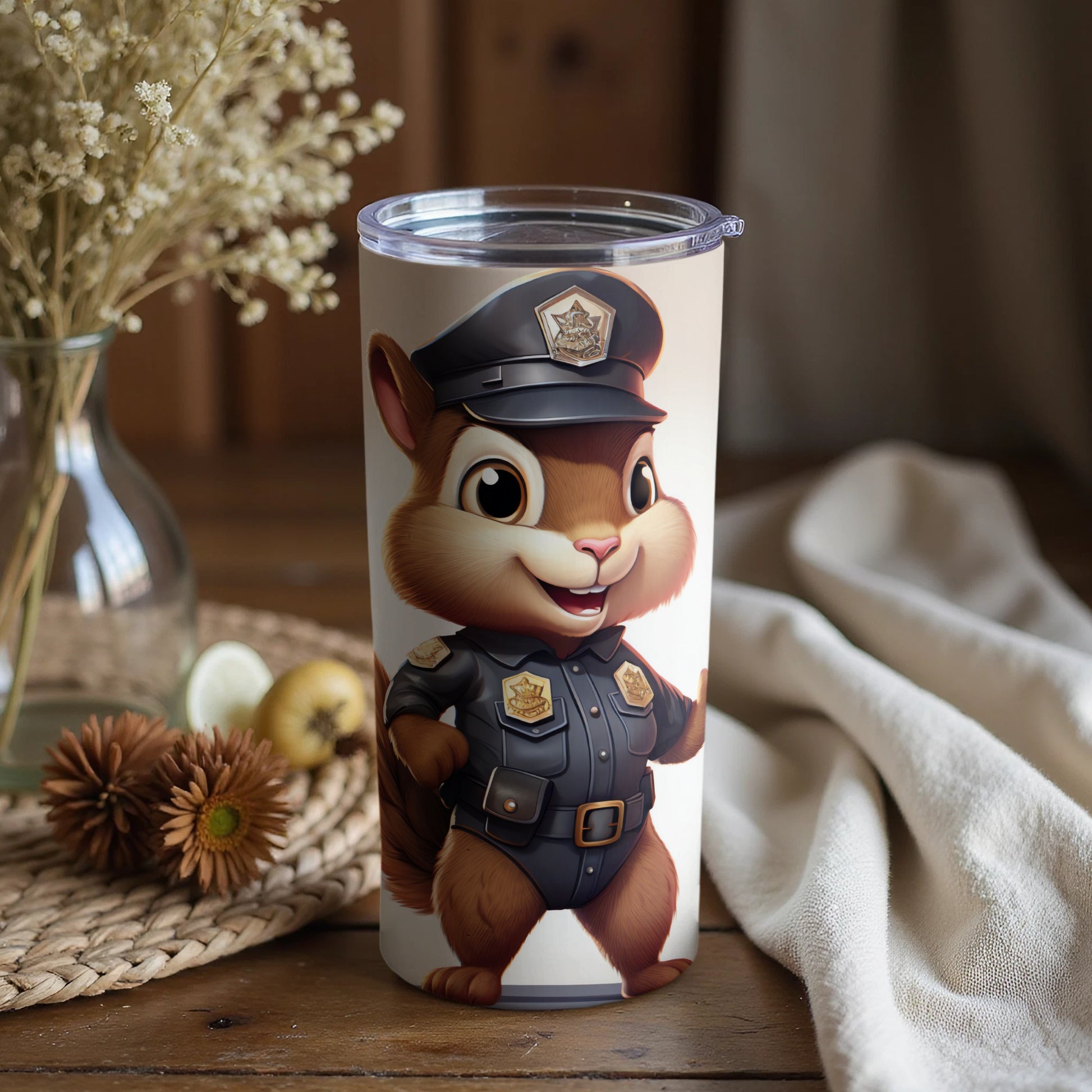 Cute Squirrel Police Officer Character Tumbler product type
squirrel tumbler
police officer
cartoon animal
cute character
uniform design
law enforcement
funny squirrel
animal hero
beverage holder
drinkware gift
unique tumbler
wildlife art
officer squirrel
cop character
animated design
kids tumbler
novelty drinkware
squirrel fan
police themed
custom tumbler
