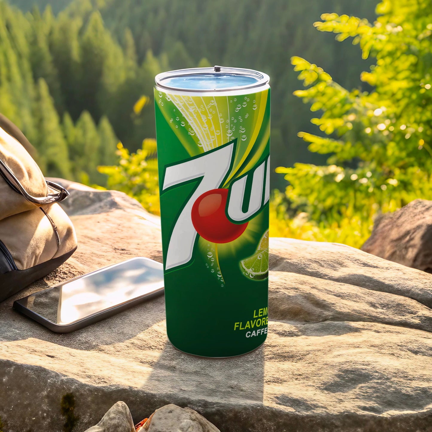 7UP Logo Green Tumbler Lemon Lime Bubble Design product type