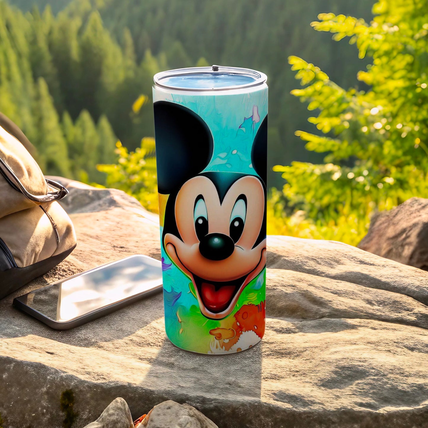 Colorful Tumbler Featuring Classic Mickey Mouse Design