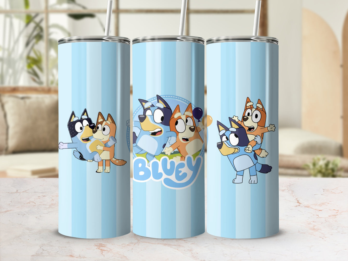 Bluey Character Tumbler 20 oz Insulated Travel Cup