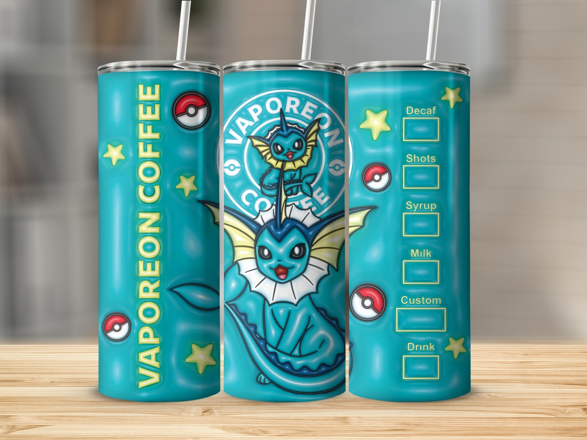 Vaporeon Coffee Decaf Shots Syrup Milk Drink product type
