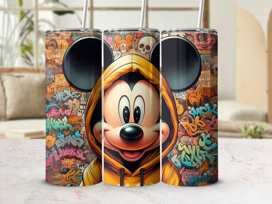 Colorful Graffiti Art Theme Mickey Mouse Tumbler Product