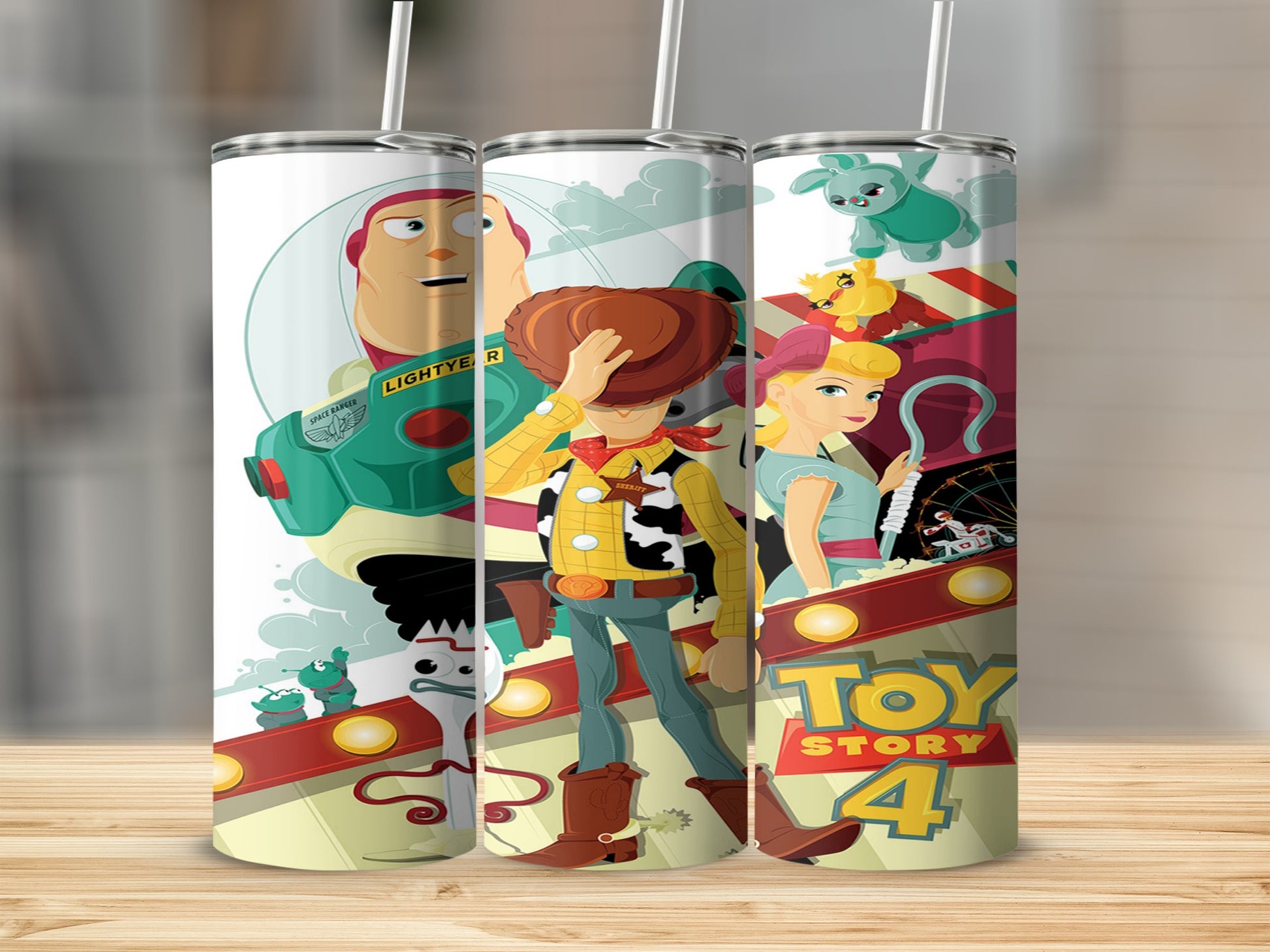 Toy Story 4 Characters Themed Tumbler Cup
