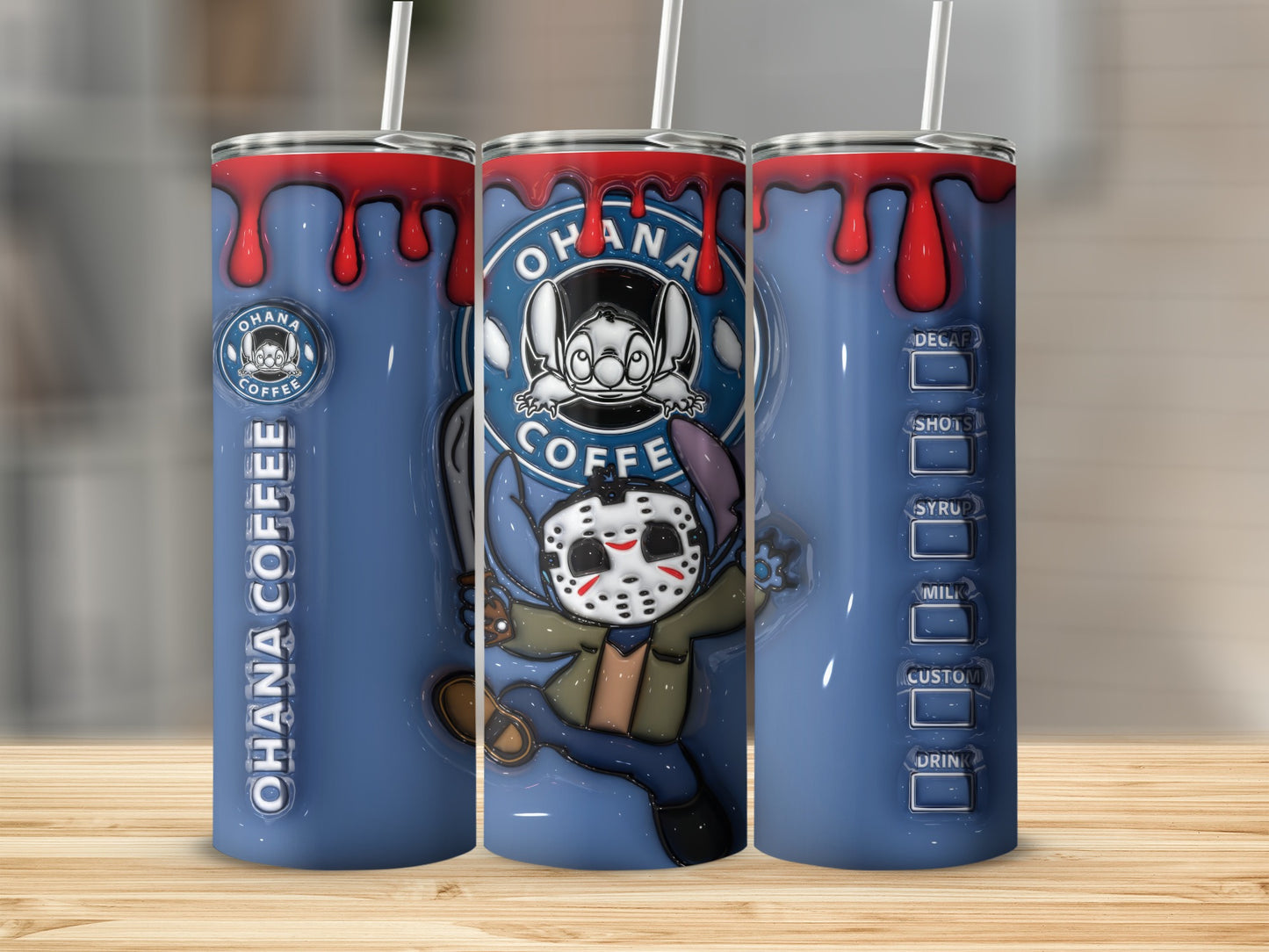 Horror Character Customizable Coffee Tumbler