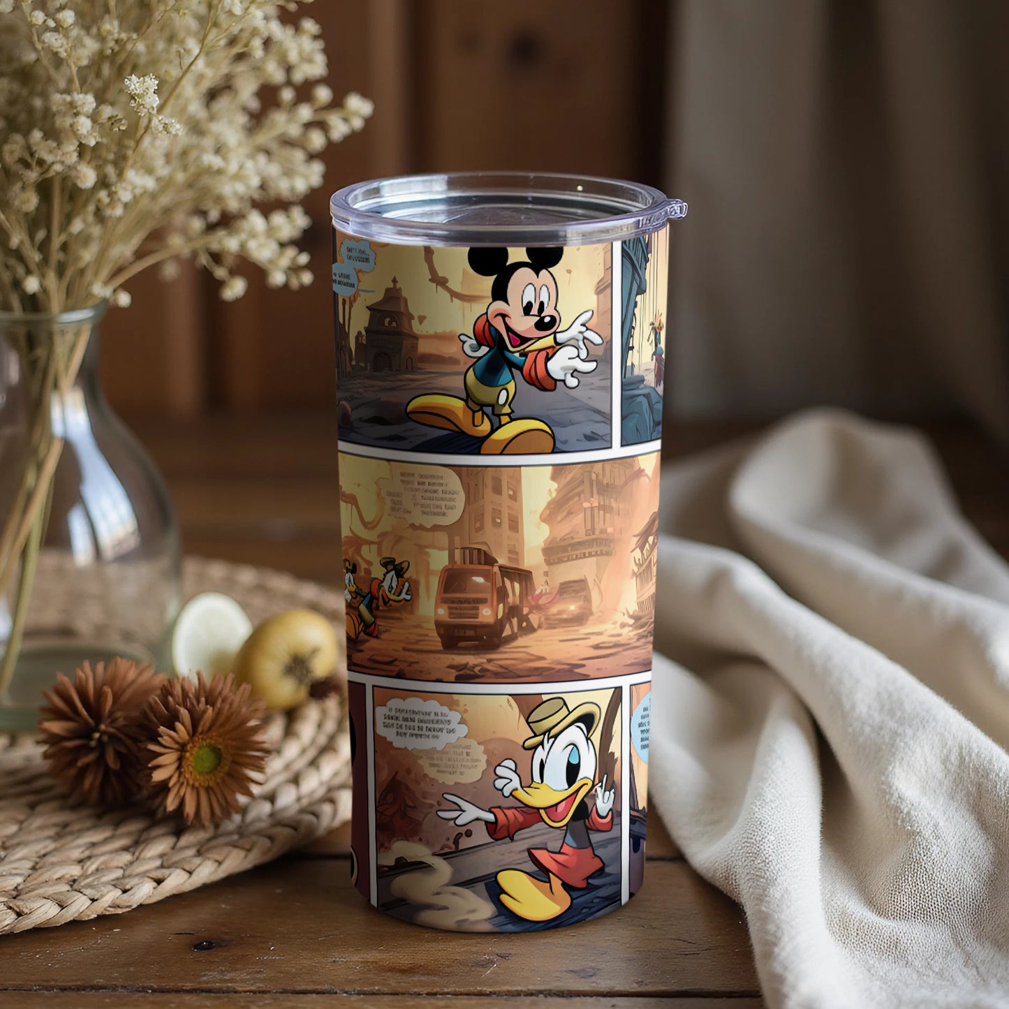 Mickey Mouse Vintage Comics Tumbler