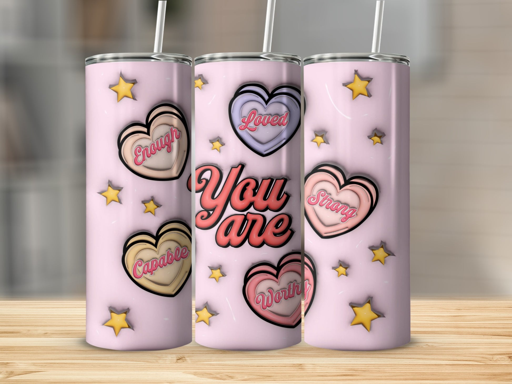You Are Loved Enough Capable Worthy Strugg Tumbler