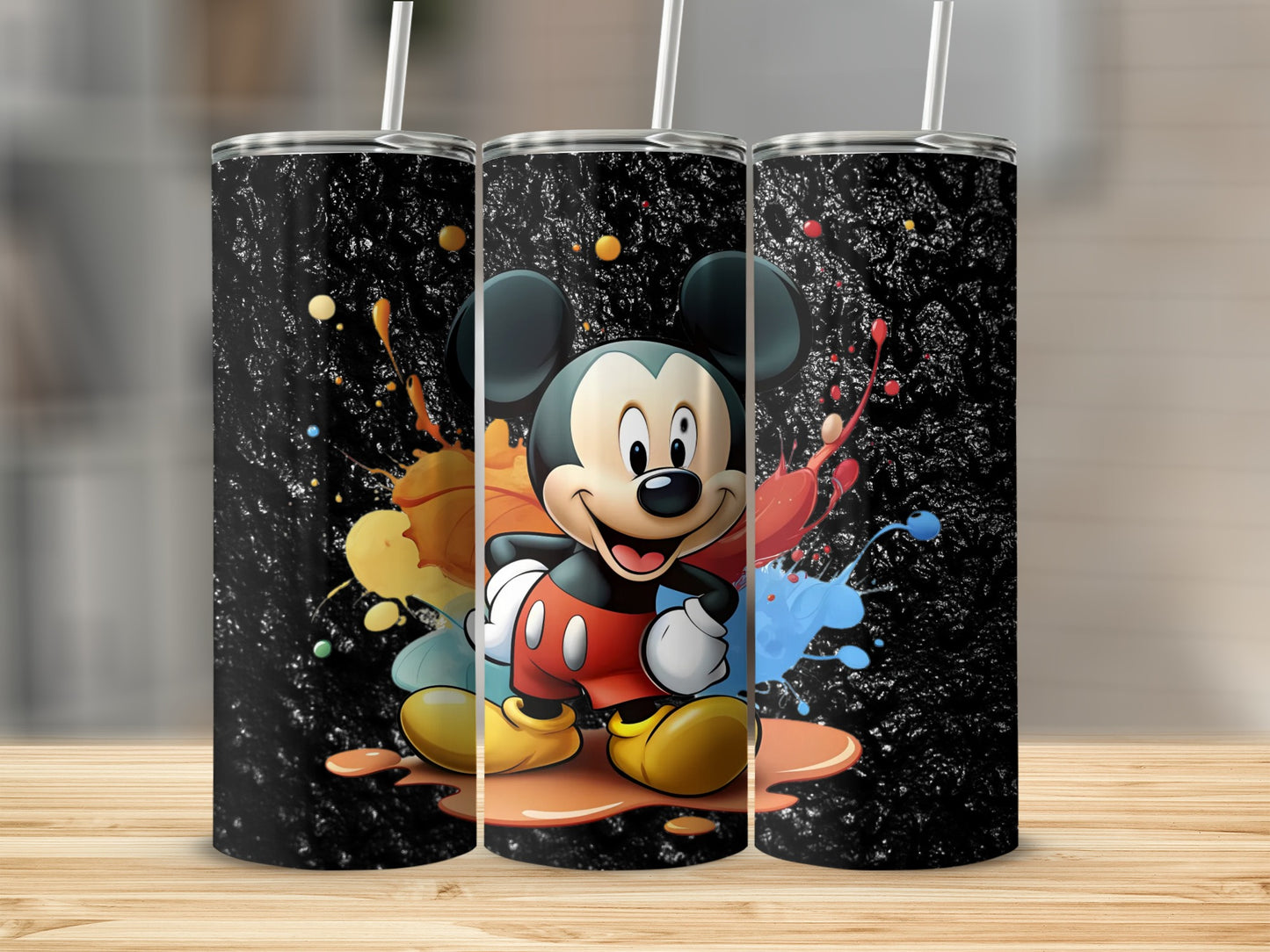 Mickey Mouse Color Splash Artwork Tumbler