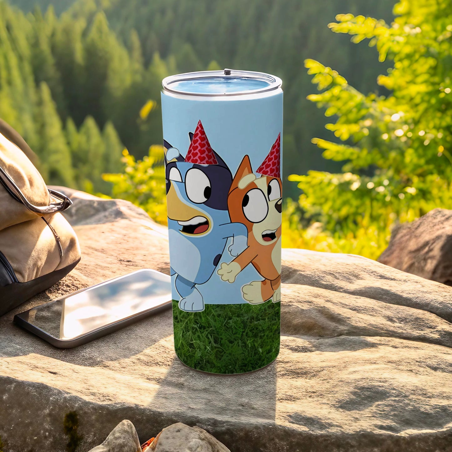 Fun Outdoor Scene Travel Tumbler Flask Product
