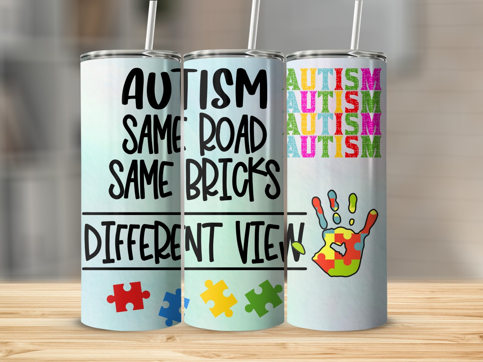 Autism Awareness Different View Tumbler Gift