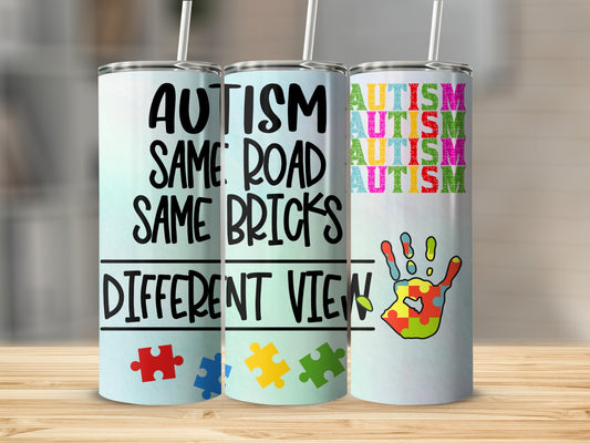 Autism Awareness Different View Tumbler Gift