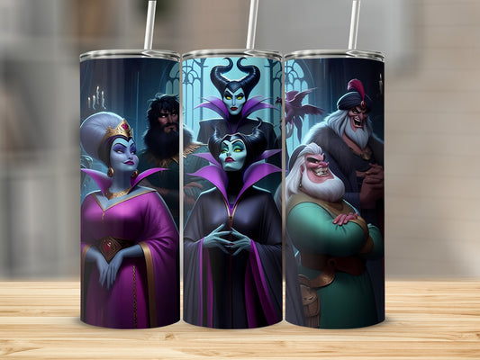 Villain Characters Design Stainless Mockup Tumblers