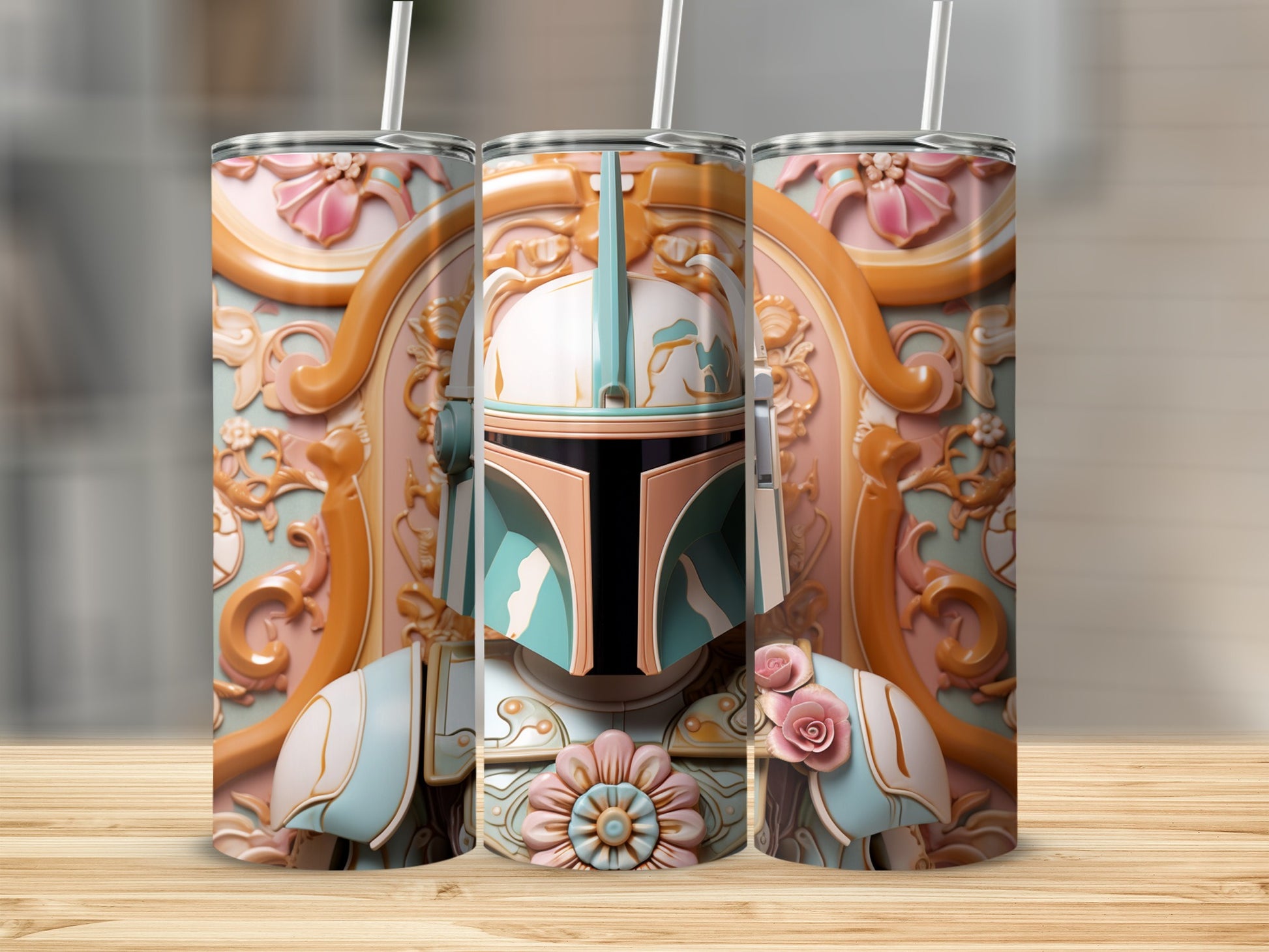 Elegant Baroque Style Mandalorian Tumbler Product