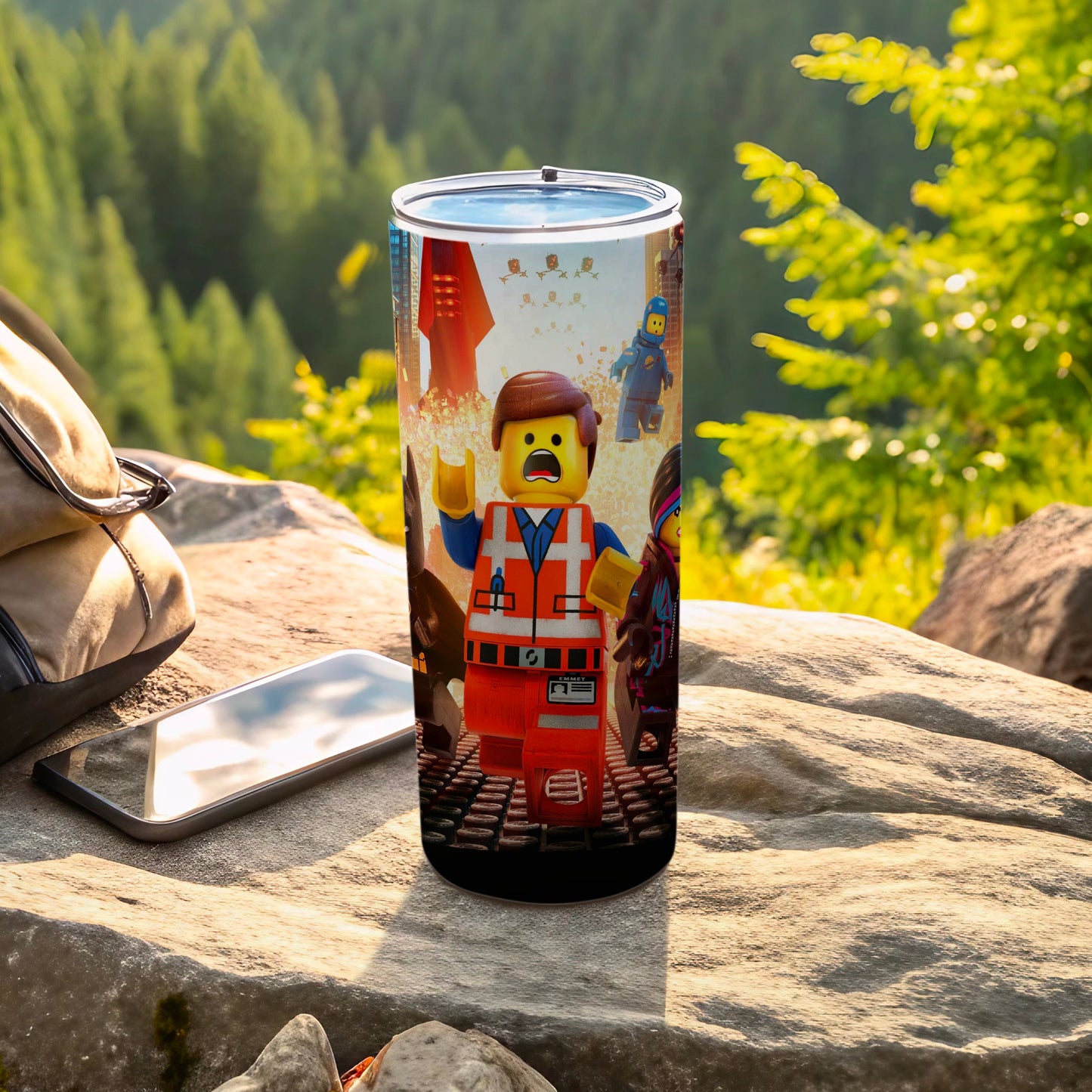Colorful Lego Movie Character Stainless Steel Tumbler