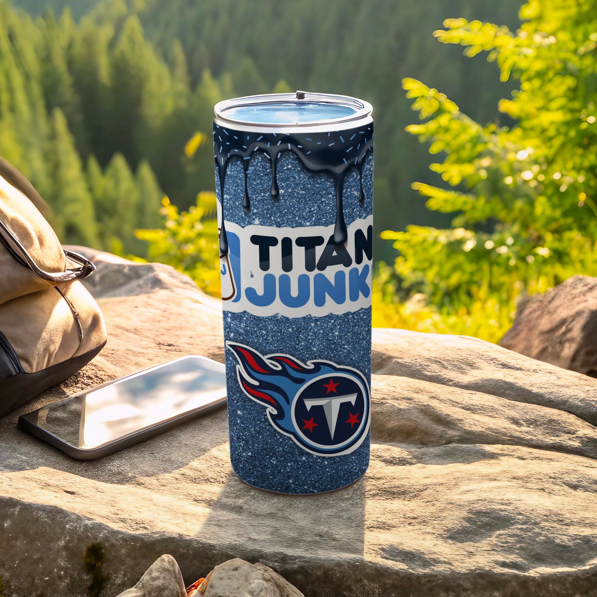 Titan Junk Thermos with Sports Team Logo Design