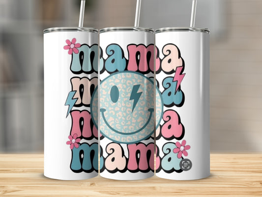 Mama Design Colorful Pattern Smile Tumbler