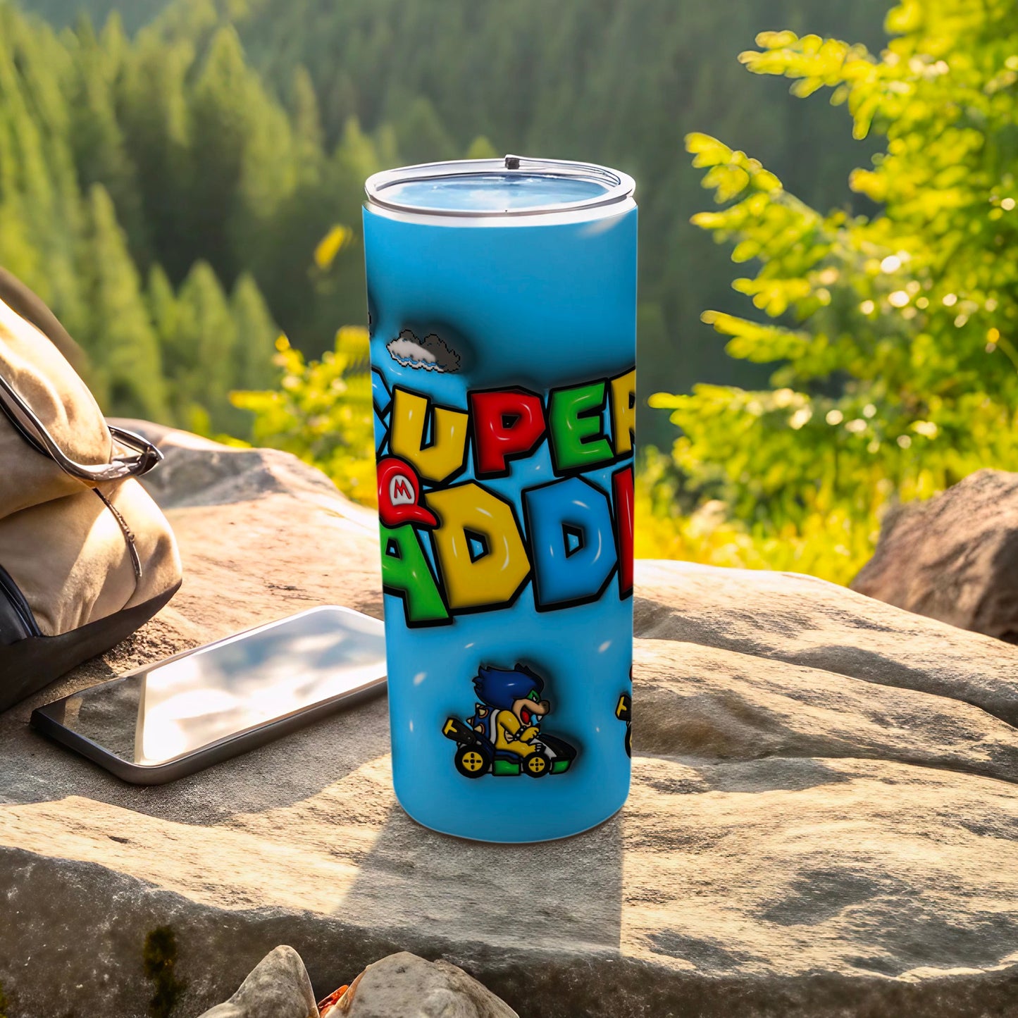Colorful Super Daddy Insulated Travel Tumbler