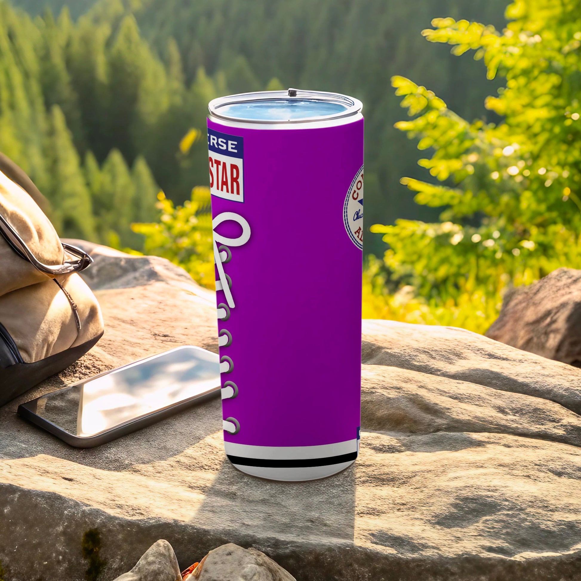 Purple Converse All Star Logo Shoe Tumbler product type