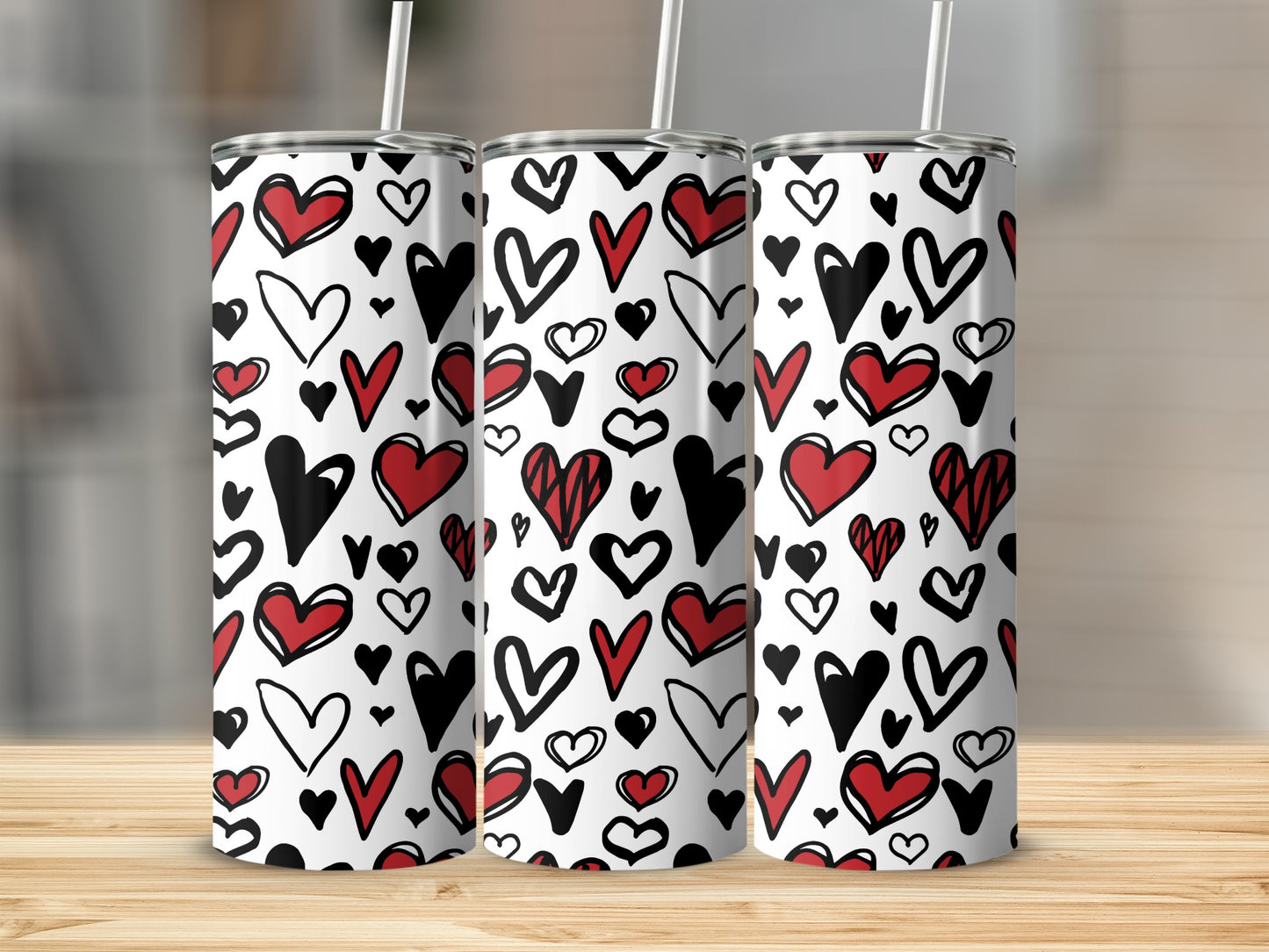 Heart Pattern Love Design Tumbler for Every Occasion