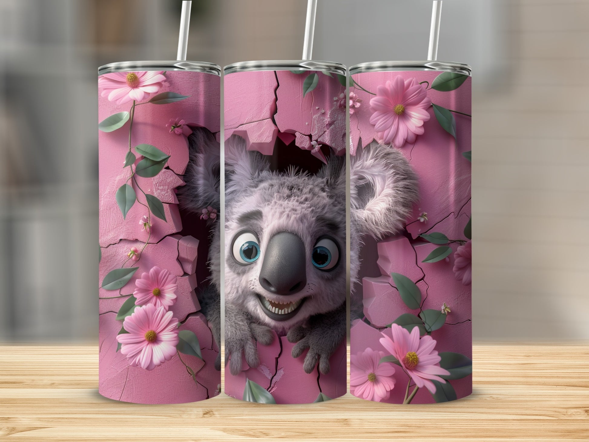 Smiling Koala cracked pink wall floral design tumbler product type
Koala
Cartoon Koala
Smiling Koala
Cute Animal
Pink Design
Cracked Wall
Floral Art
Pink Flowers
Green Leaves
Animal Art
Wildlife Design
Tumbler Wrap
Drinkware Decor
Unique Gift
Aussie Animal
Nature Theme
Kids Friendly
Happy Koala
Kawaii Koala
Pop Out Design