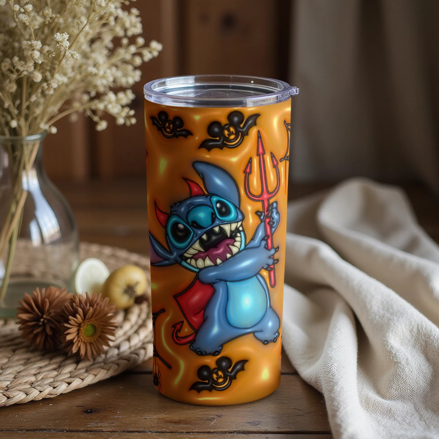 Stitch Devil Character Themed Novelty Tumbler