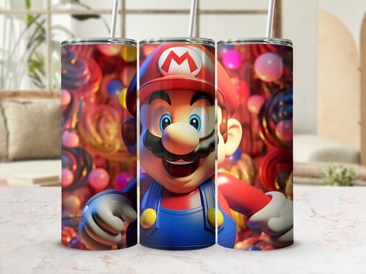 Colorful Cartoon Character Themed Insulated Tumbler