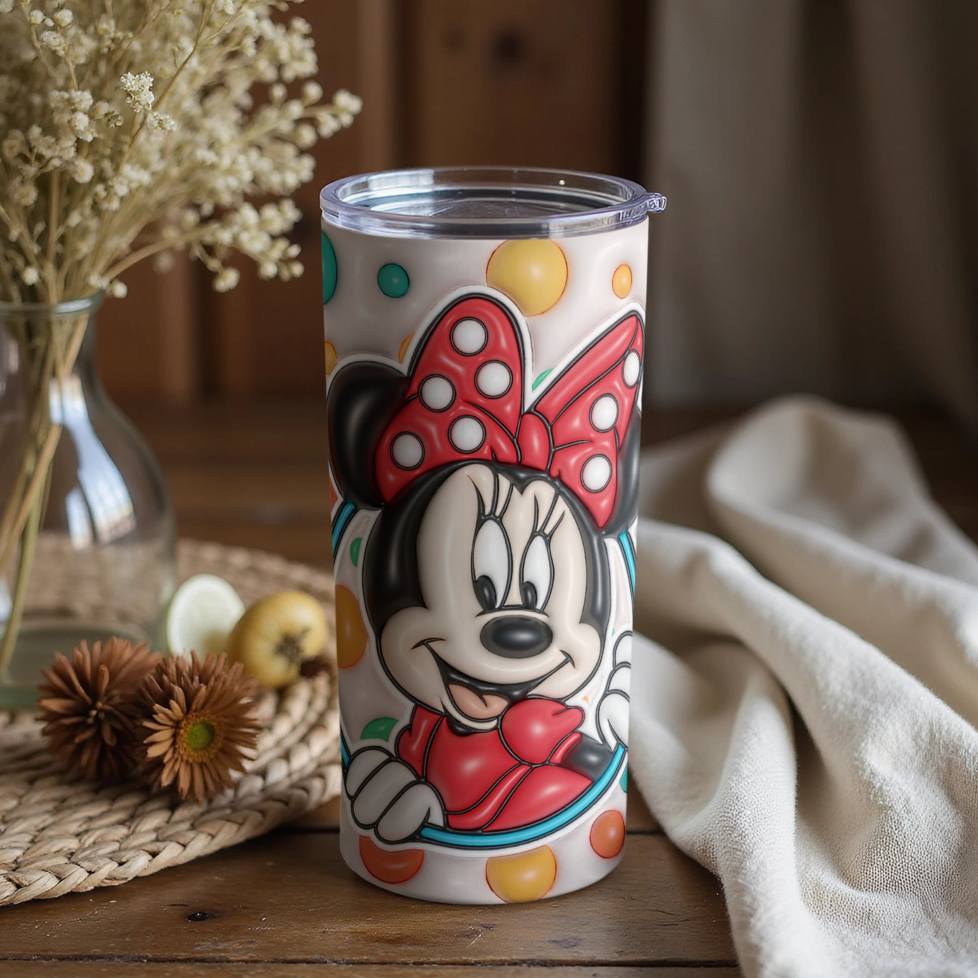 Colorful Cartoon Character Themed Drinkware