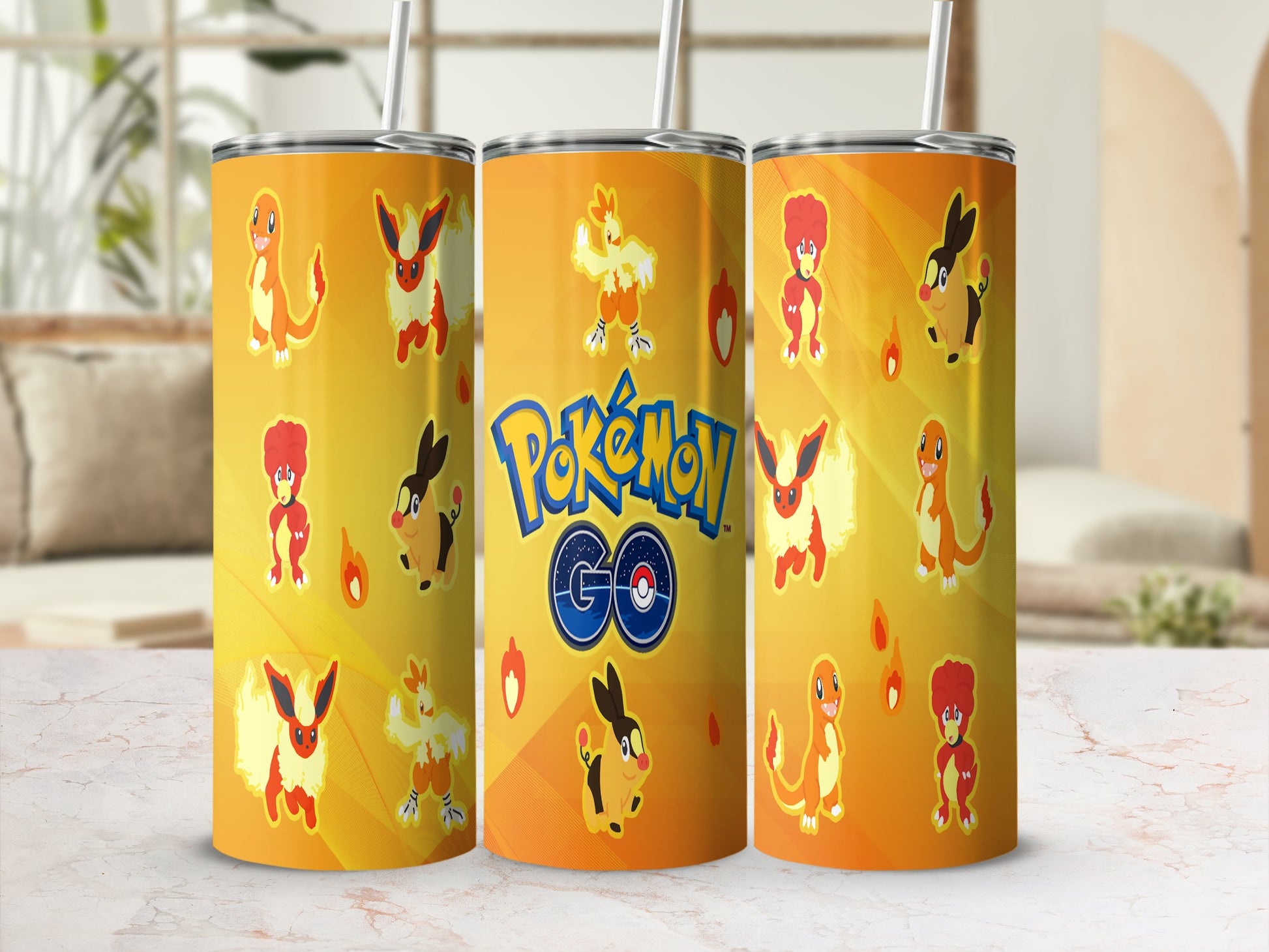 Pokemon GO Tumblers with Pokemon Characters Drinkware