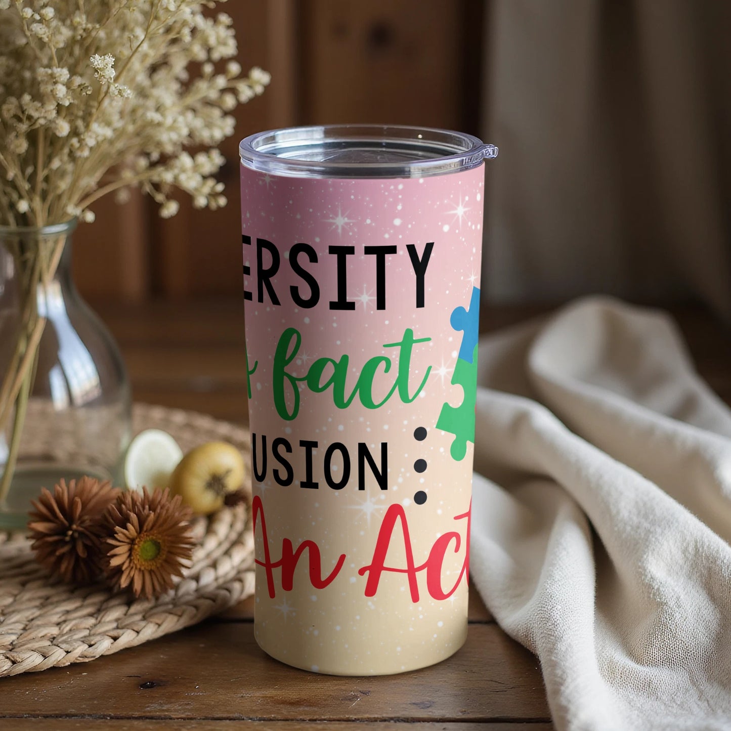 Diversity Is A Fact Inclusion Is An Act tumbler