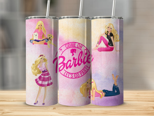 Come On Barbie Lets Go Party Four Barbies Posing Tumblers