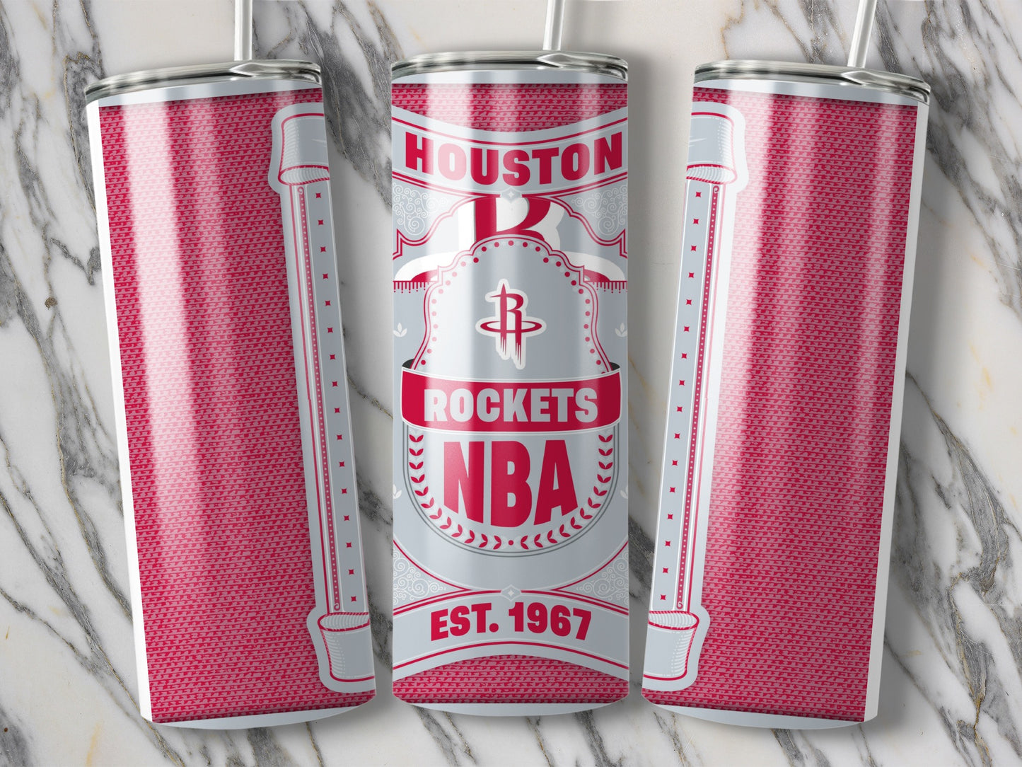 Houston Rockets NBA Est 1967 Vintage Logo Design Tumbler