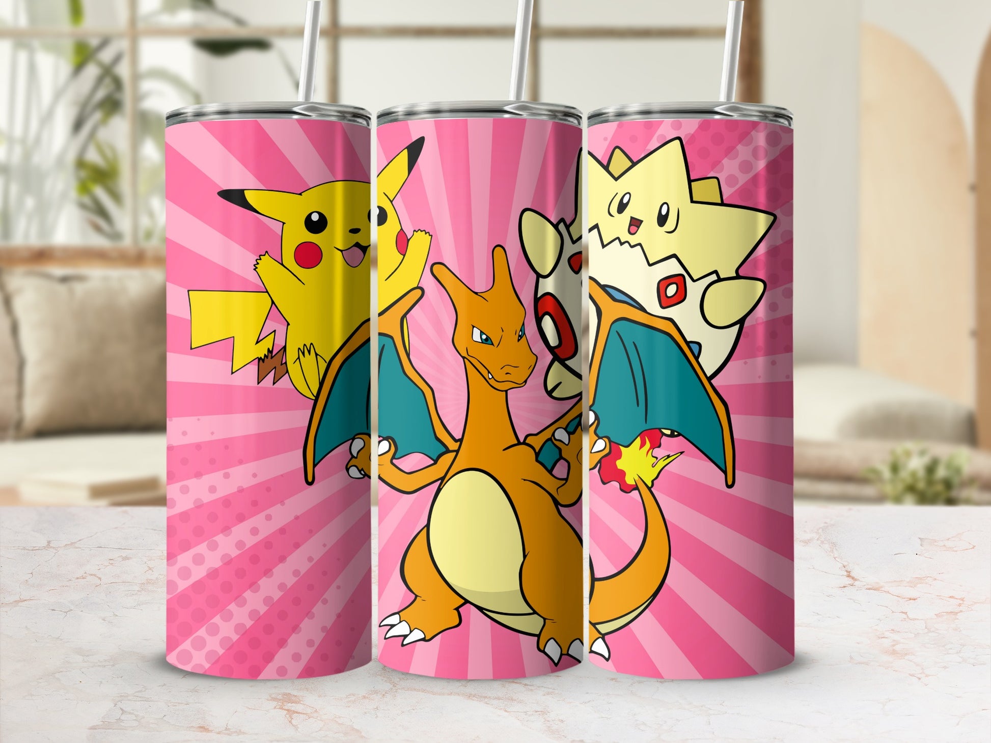 Colorful Cartoon Characters Insulated Drink Tumbler