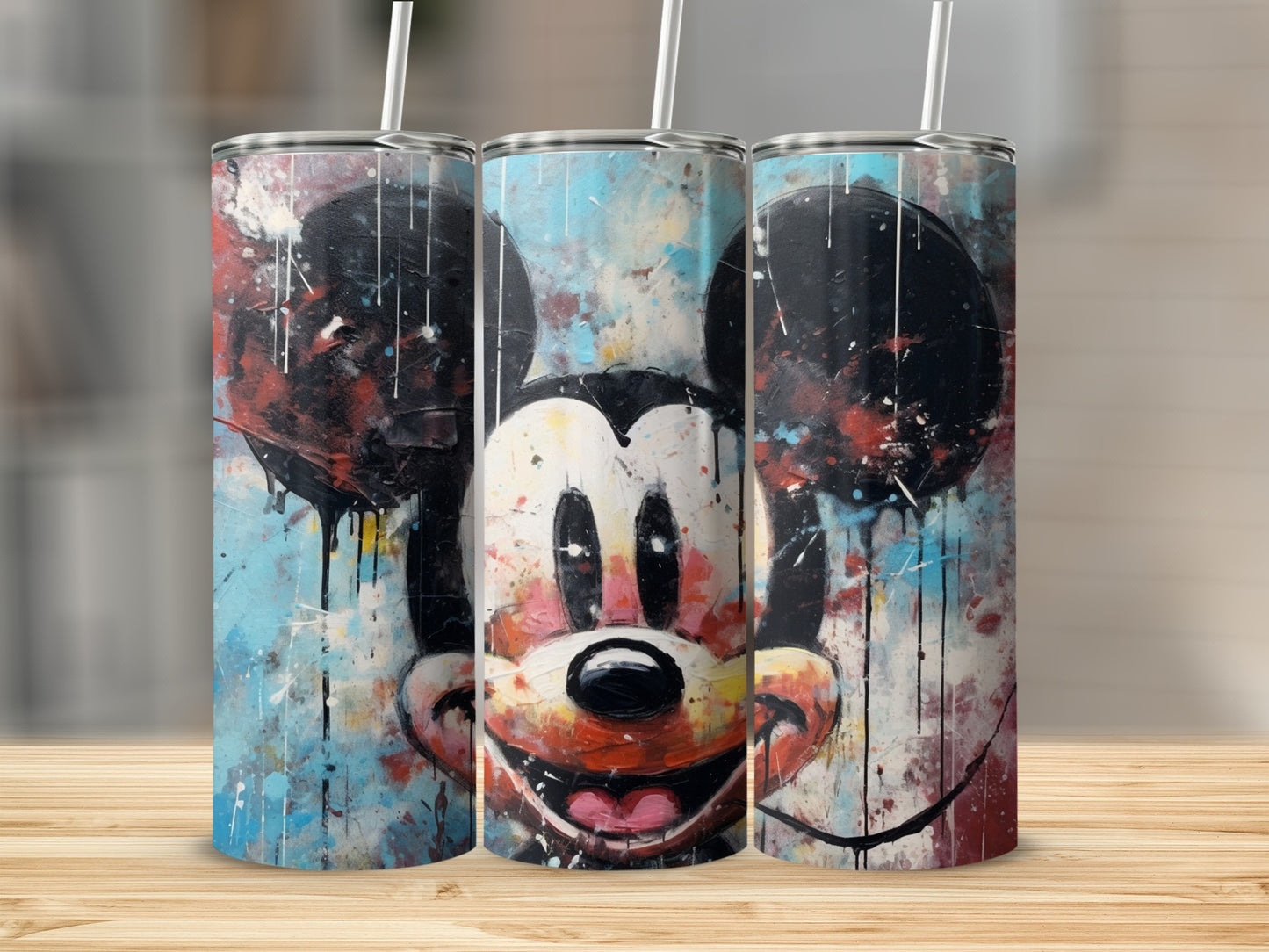 Colorful Artistic Mickey Mouse Tumbler for Fans