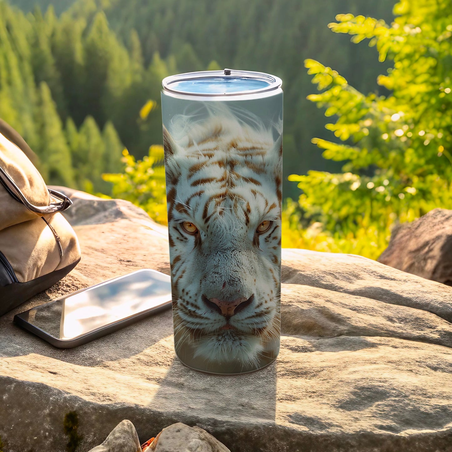 Majestic White Tiger Face Yellow Eyes Tumbler product type
Tumbler
White Tiger
Tiger Face
Animal Print
Wildlife Art
Big Cat
Nature Theme
Drinkware
Adventure Drink
Outdoor Style
Wild Animal
Safari Look
Animal Lover Gift
Unique Design
Yellow Eyes Tiger
Striped White Tiger
Forest Inspired
Beverage Vessel
Custom Print
Tiger Head Design