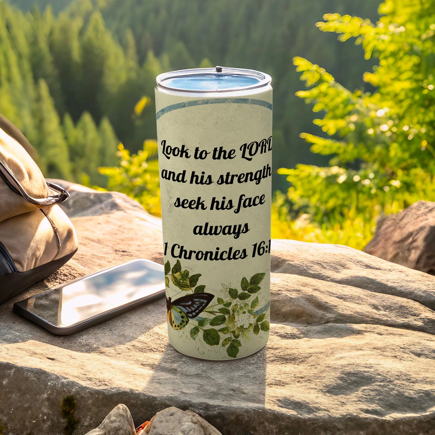 Inspirational Scripture 1 Chronicles 16:11 Tumbler