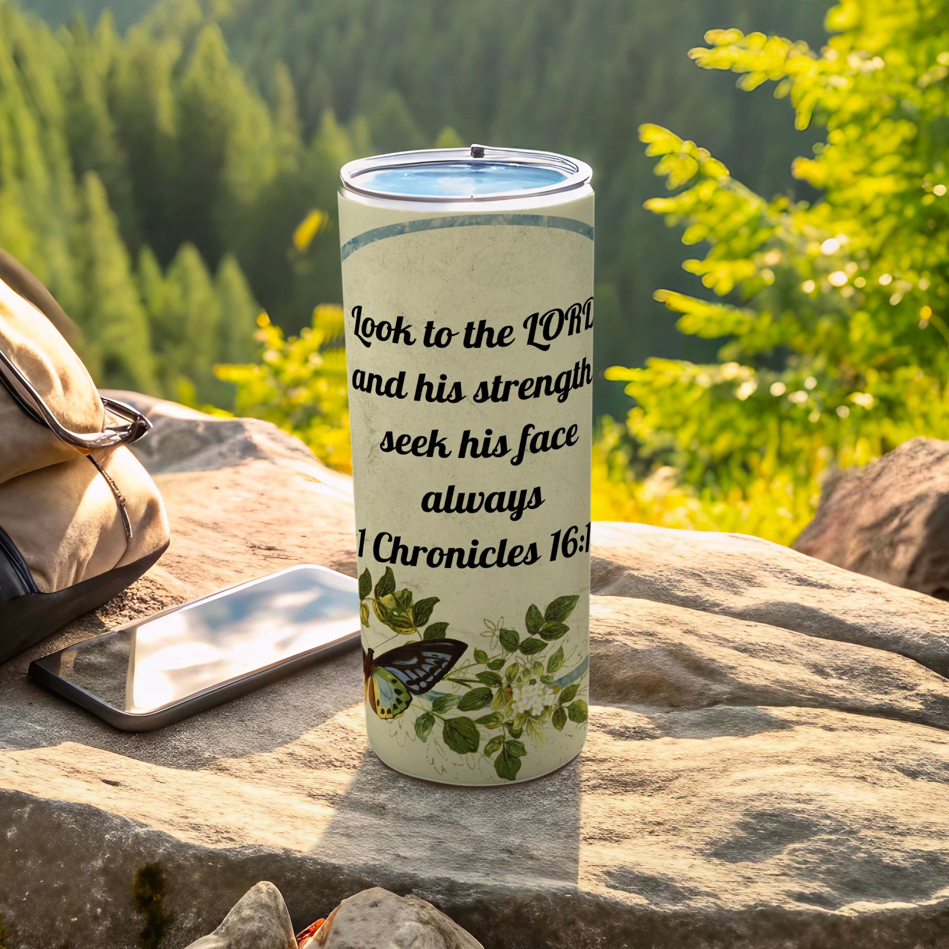 Inspirational Scripture 1 Chronicles 16:11 Tumbler