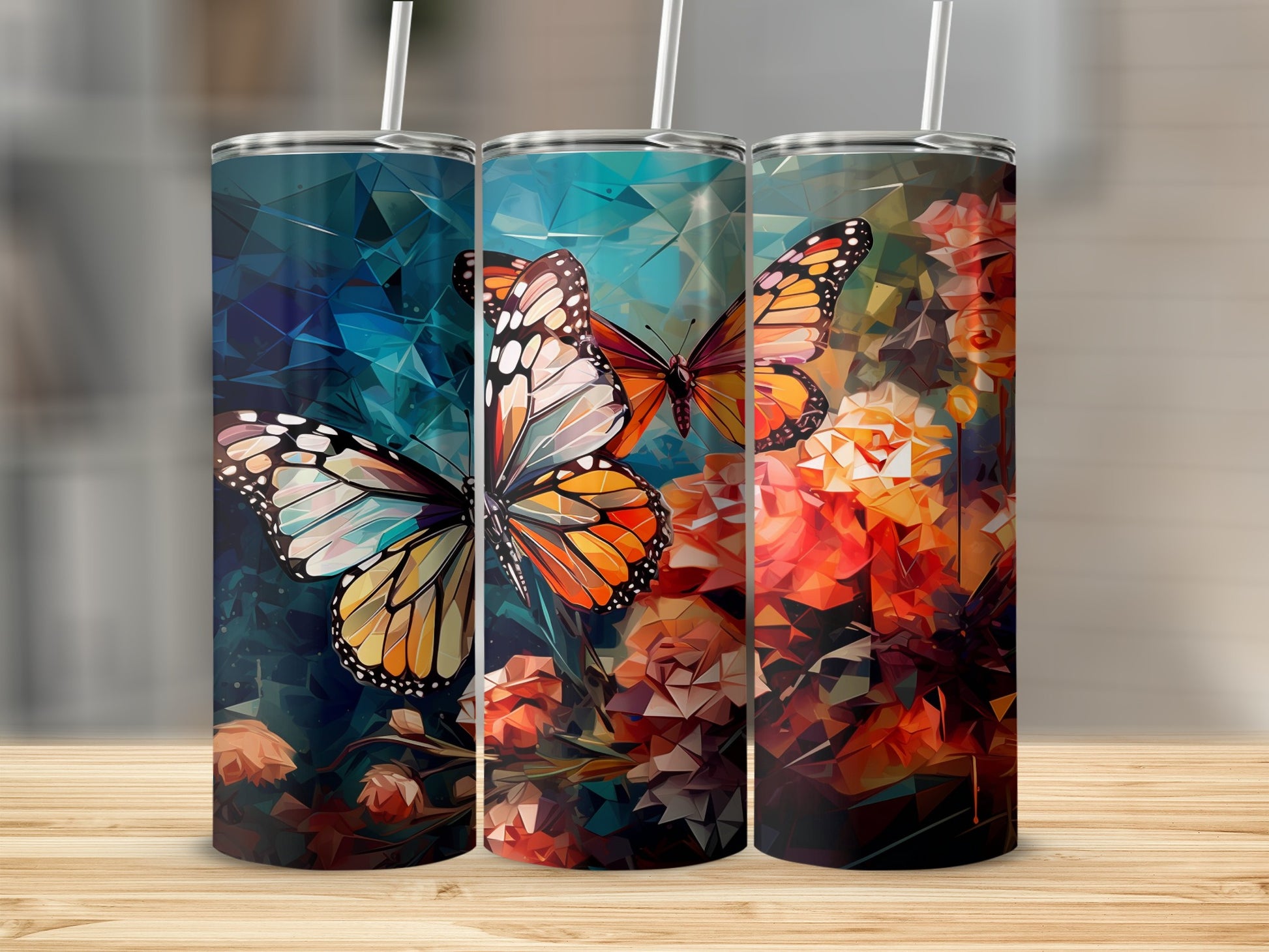 Geometric Butterfly Flower Tumbler Vibrant product type
Butterfly, Butterflies, Floral, Flowers, Geometric, Abstract, Tumbler, Drinkware, Vibrant, Colorful, Art, Design, Aesthetic, Nature, Insect, Wings, Pattern, Modern, Unique, GiftIdeas