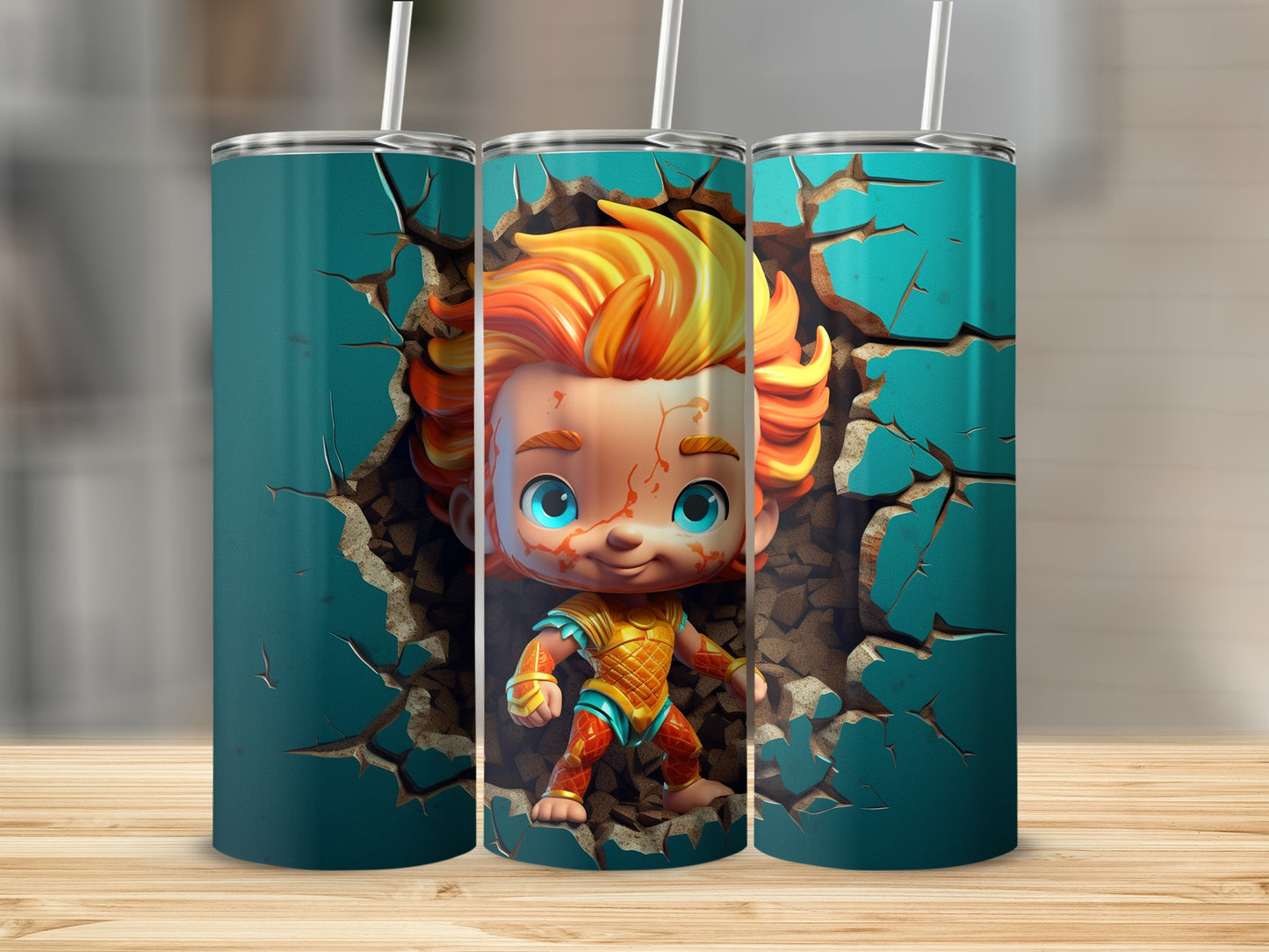 Adorable Cartoon Character Tumbler for Kids