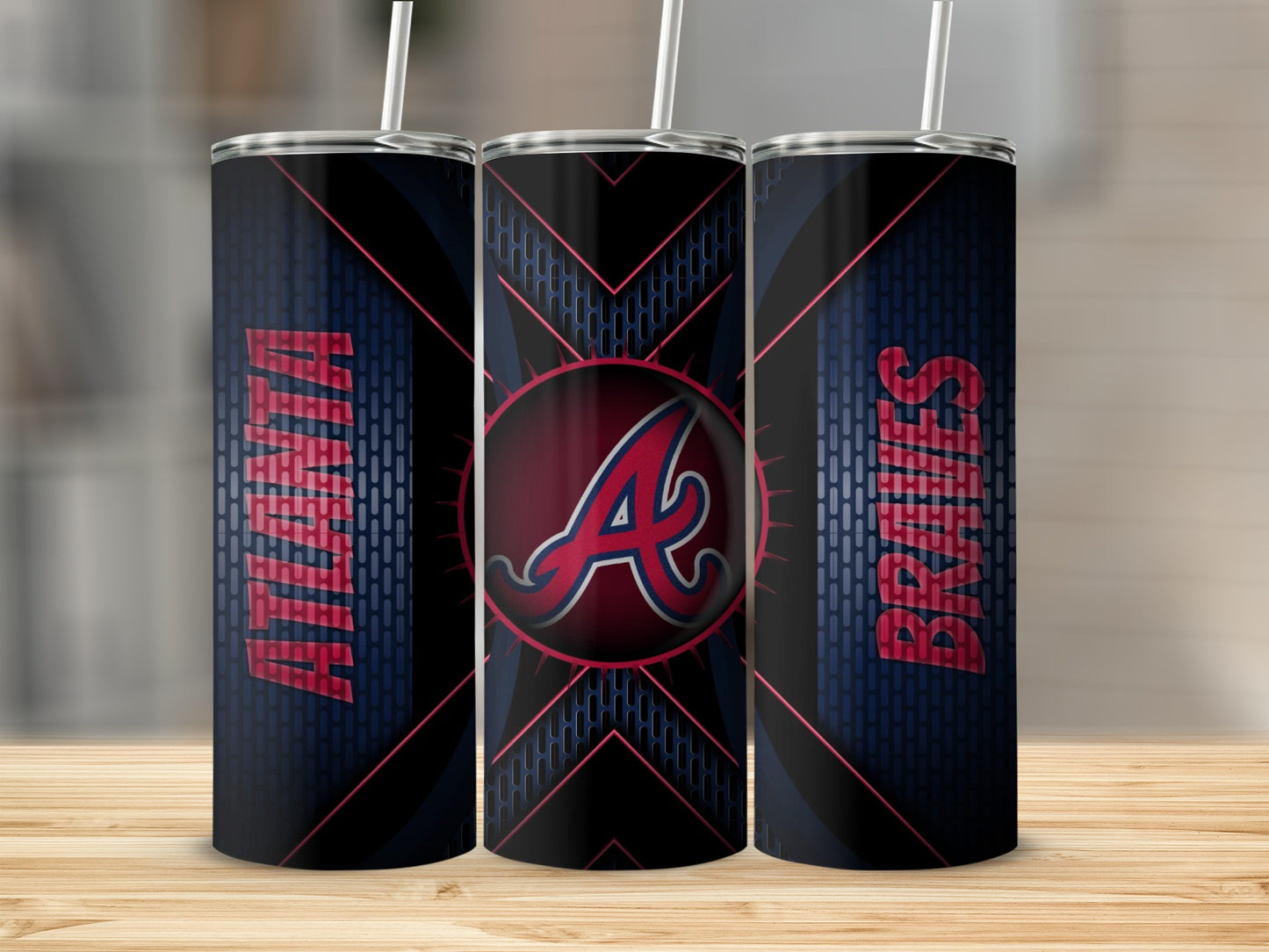Atlanta Braves Logo Style Design Artwork Image Tumblers