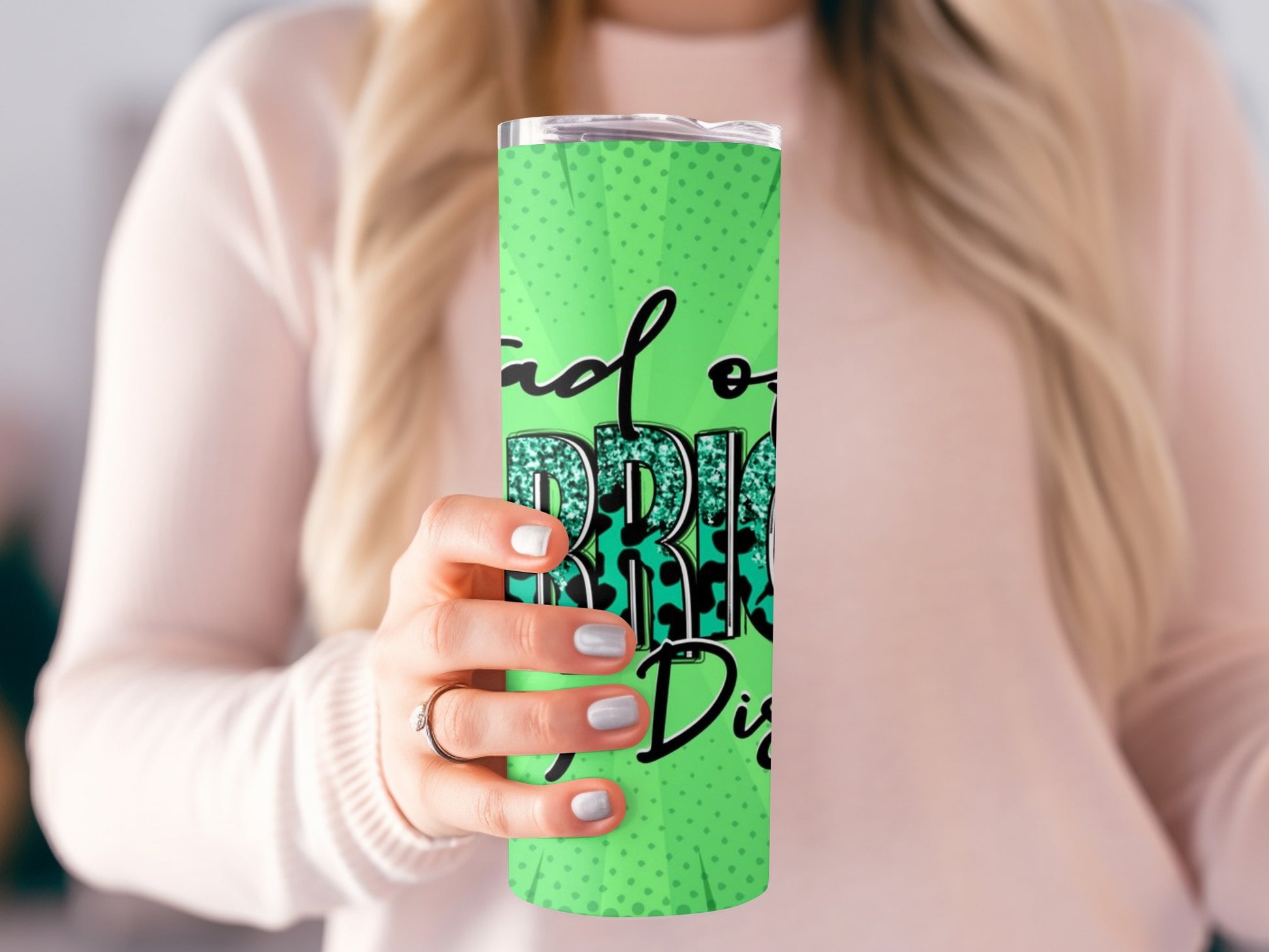 Sip Green Cheetah Print Tumbler for Stylish Hydration