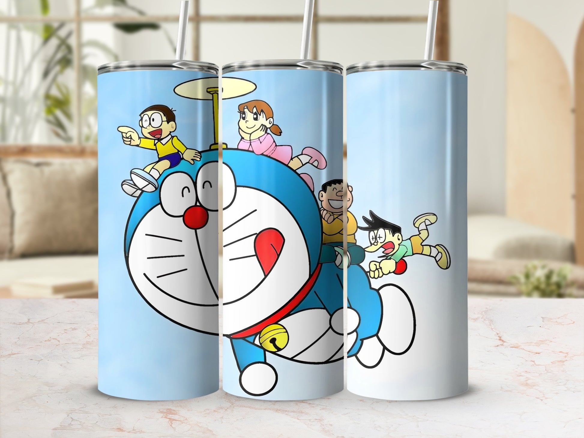 Fun Cartoon Character Tumbler with Kids Design