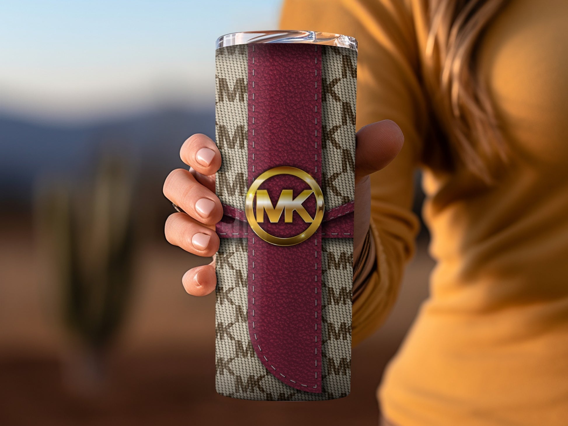 Stylish Insulated Travel Tumbler with Logo Decor Cup