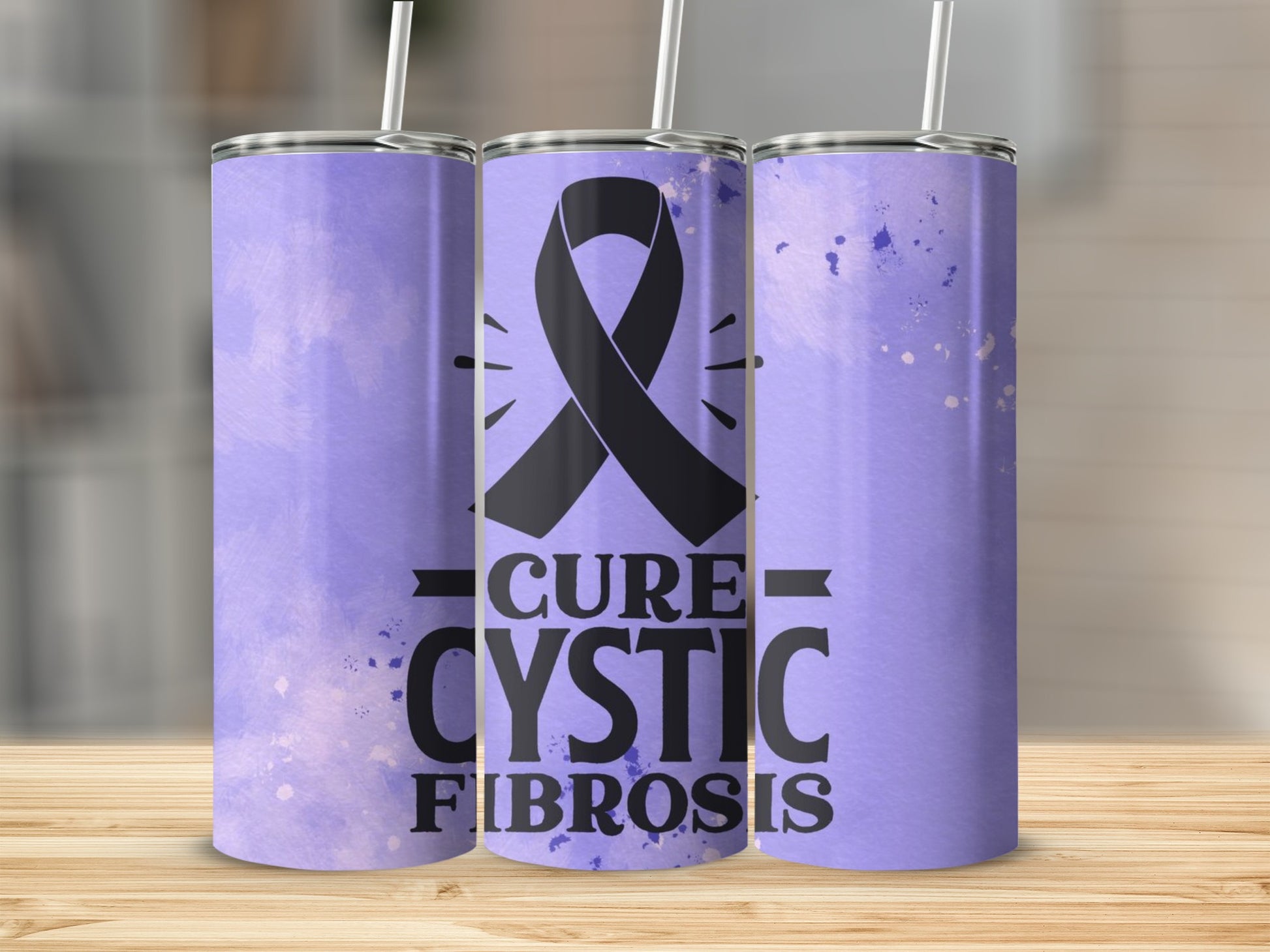 Cure Cystic Fibrosis Awareness Purple Tumbler Product