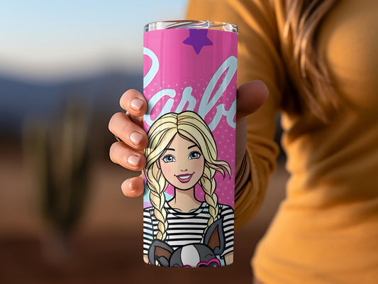 Barbie Dogs Stars Design Cute Cartoon Character Tumblers
