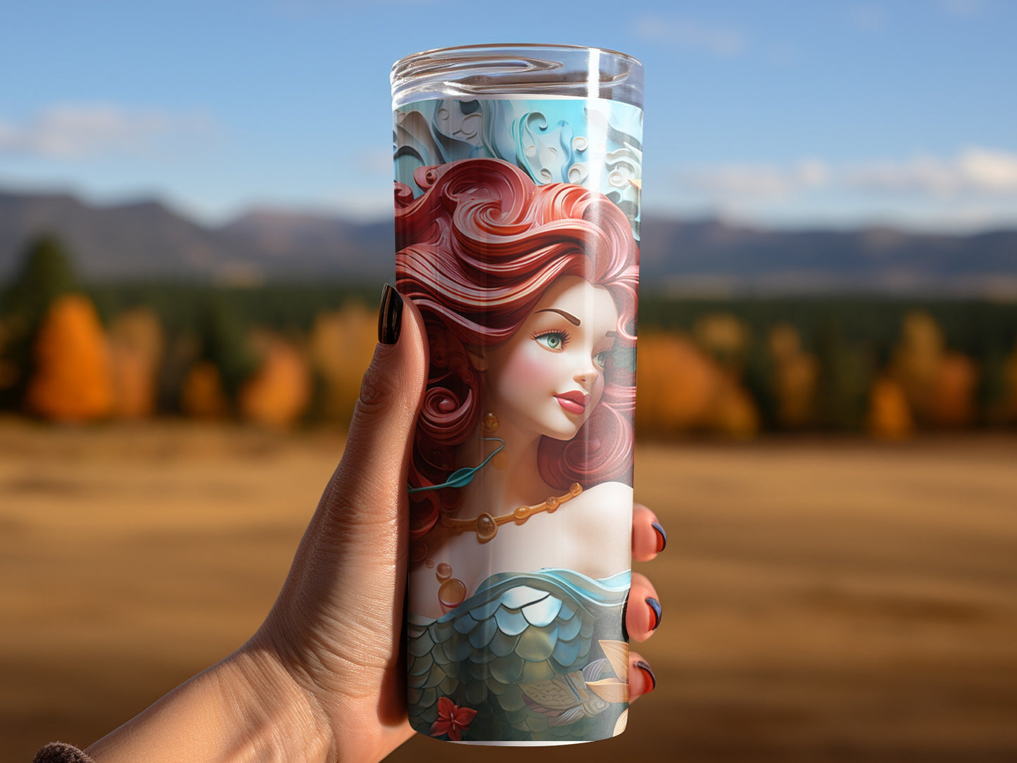 Beautiful Mermaid Themed Tumbler for Your Beverages