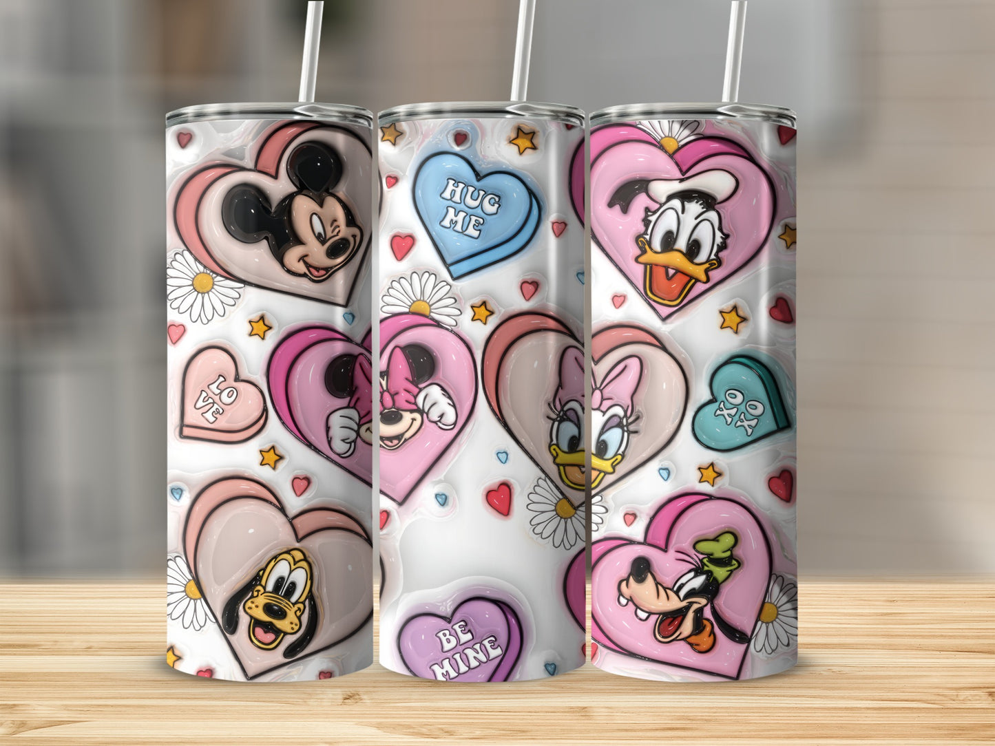Disney Characters Hearts Valentine Tumbler product type