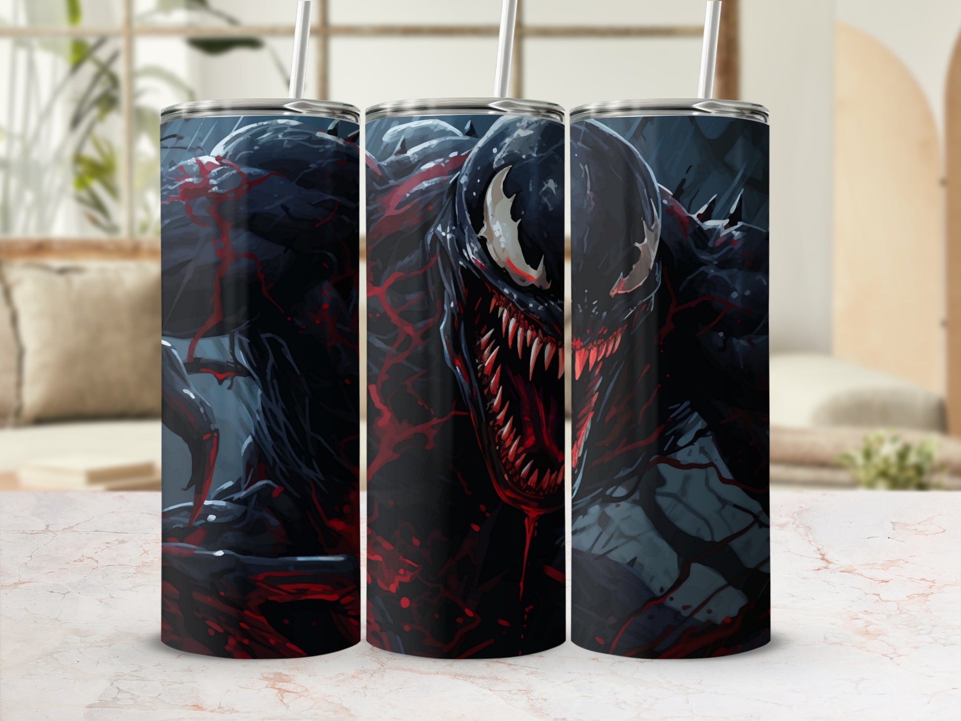 Venom Themed Stainless Steel Insulated Tumbler Cup